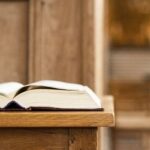 Religious text on a lecturn