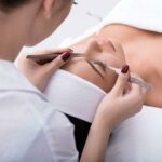 Woman having beauty treatments