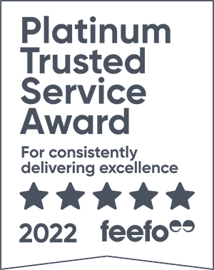 Feefo Platinum Trusted Partner Award