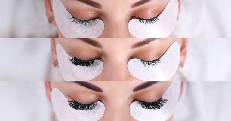eyelash extension treatment