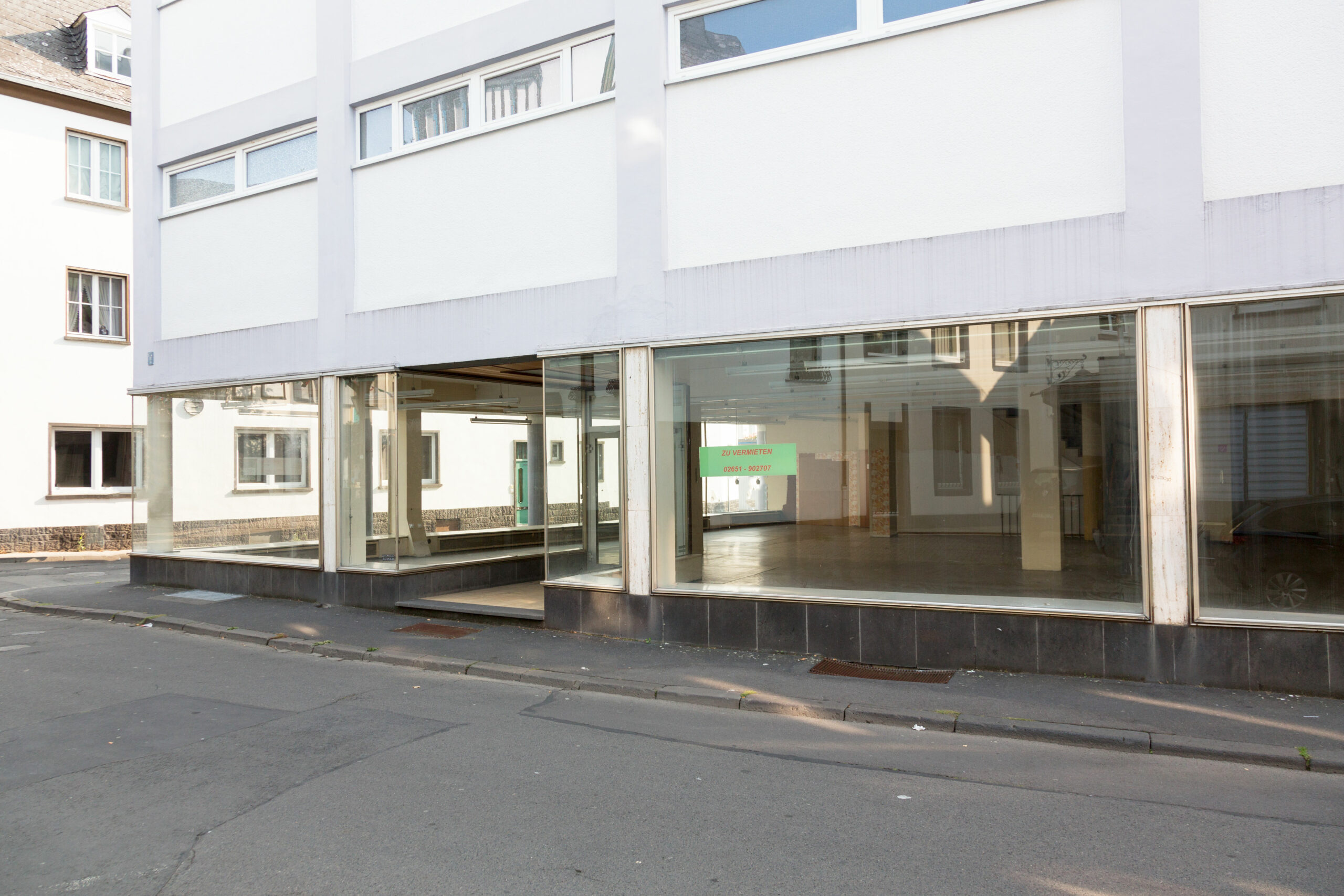 A empty commercial space.